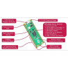 Raspberry Pi Pico 2 (with soldered pin header)